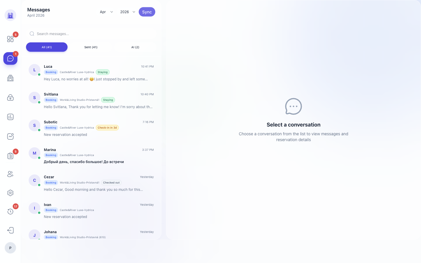 Messages Report