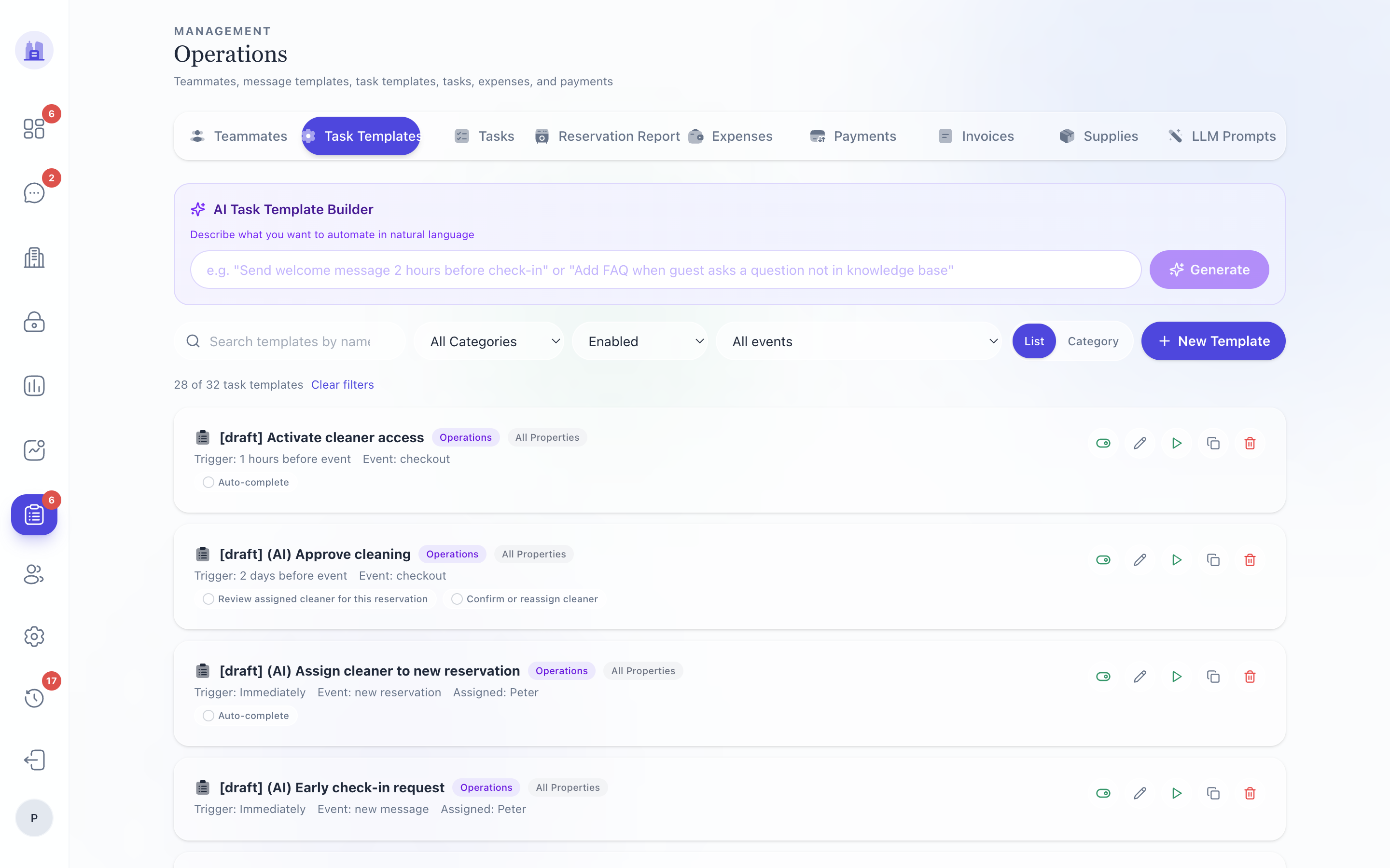 Task Templates